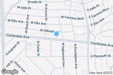 Map image of the property - 1316 Centinela Ave