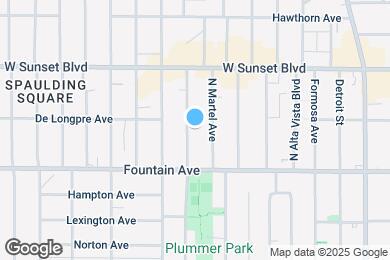 Map image of the property - 1348 N Vista St