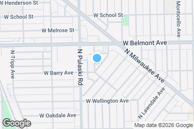 Map image of the property - 3117 N Harding Ave