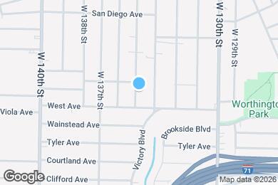 Map image of the property - 3873 W 135th St