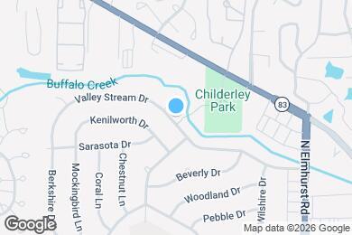 Map image of the property - 1028 Valley Stream Dr