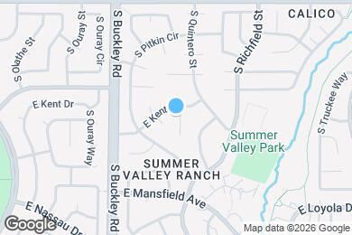Map image of the property - 3761 S Pitkin Ct