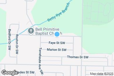 Map image of the property - 1517 Douthit St SW