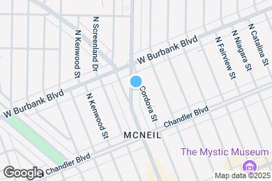 Map image of the property - 1316 N Hollywood Way