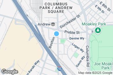 Map image of the property - 613 Dorchester Ave