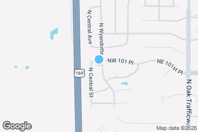 Map image of the property - 10126 N Wyandotte St