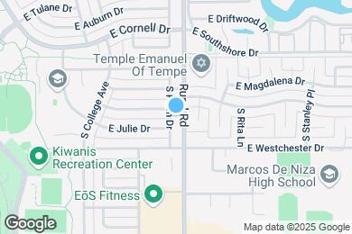 Map image of the property - 5909 S Palm Dr