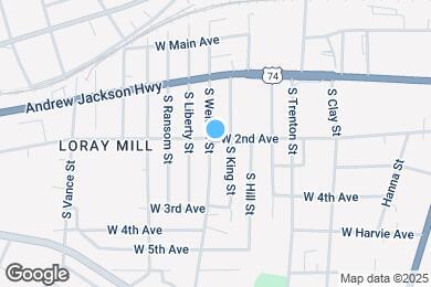Map image of the property - 905 W 2nd Ave