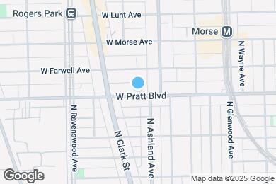 Map image of the property - 1632 W Pratt Blvd