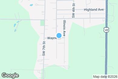 Map image of the property - 1200 SW 6th St