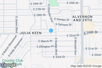 Map image of the property - 3645 E 32nd St