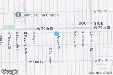 Map image of the property - 7930 S Morgan St