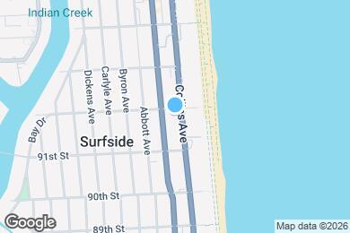 Map image of the property - 9172 Collins Ave