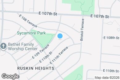 Map image of the property - 7708 E 110th St