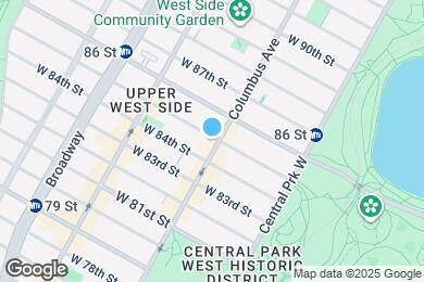 Map image of the property - 100 W 85th St