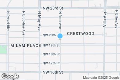 Map image of the property - 2014 N Ross Ave