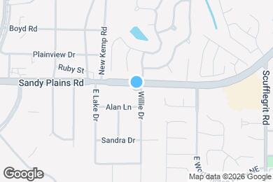 Map image of the property - 1808 Sandy Plains Rd