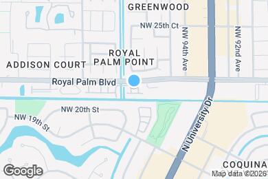 Map image of the property - 9678 Royal Palm Blvd