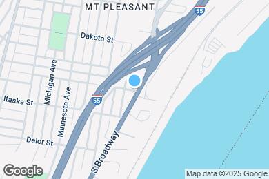 Map image of the property - 4617 S Broadway
