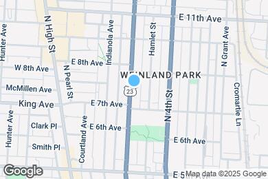 Map image of the property - 1374 Summit St