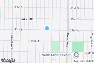 Map image of the property - Cute Downtown 2 Bedroom House with Garage & Fenced Yard - Dogs Welcome