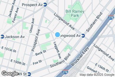 Map image of the property - 952 E 156th St
