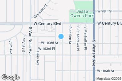 Map image of the property - 10215 S Gramercy Pl