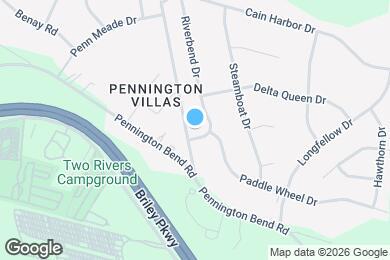 Map image of the property - 2701 Riverbend Dr