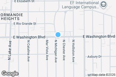 Map image of the property - 1218 E Washington Blvd