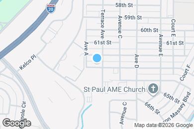 Map image of the property - 120 Jerry Coleman St