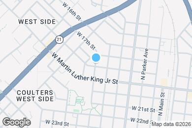 Map image of the property - Gorgeous 3/2 House Corner Lot in Downtown Bryan w/ July Move In!