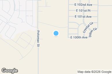 Map image of the property - 13940 E 100th Way