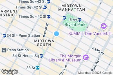 Map image of the property - 66 W 38th St
