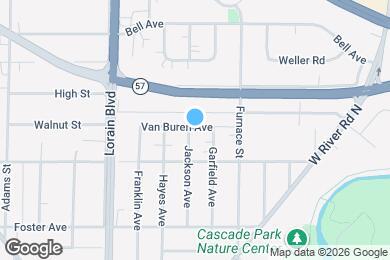 Map image of the property - 327 Jackson Ave