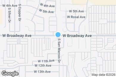 Map image of the property - 854 S San Marcos Dr