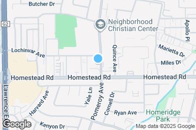 Map image of the property - 832 Pomeroy Ave