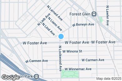 Map image of the property - 5260 W Foster Ave