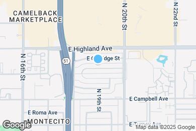 Map image of the property - 1850 E Hazelwood St