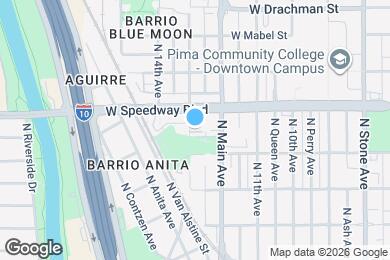 Map image of the property - 1036 N 13th Ave