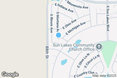 Map image of the property - 8821 E Montana Ave