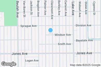 Map image of the property - 1631 Claremont Ave