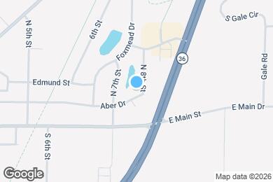 Map image of the property - 708 Aber Dr