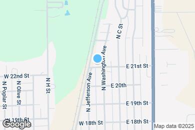 Map image of the property - 1504 N Washington Ave