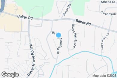 Map image of the property - 4825 Baker Plantation Dr