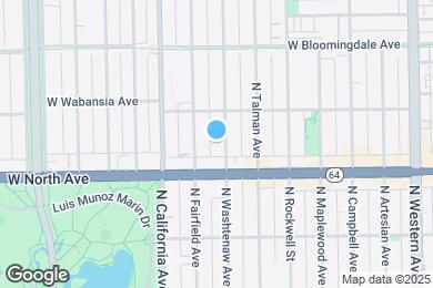 Map image of the property - 1626 N Washtenaw Ave