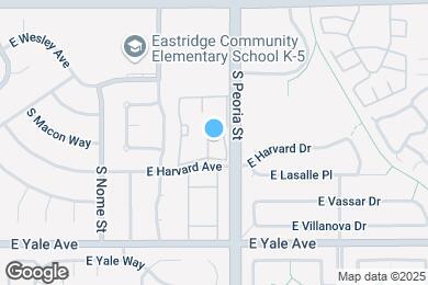 Map image of the property - 12063 E Harvard Ave