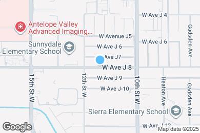 Map image of the property - 1129 W Avenue J8