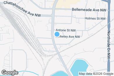 Map image of the property - 820 Berkeley Ave NW