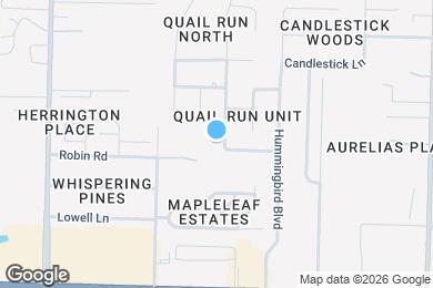 Map image of the property - 563 Bobwhite Dr