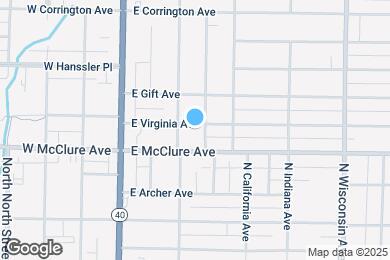 Map image of the property - 308 E Virginia Ave